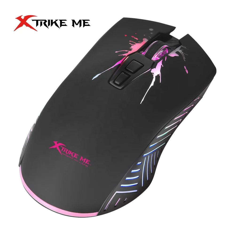 

XTRIKE ME GM-215 Computer Mouse RGB Backlight 7200DPI Gaming Mouse for Gamers Ergonomic