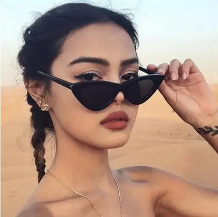 

DOISYER 2020 Newest Fashion Designed Vintage Sun Glasses Oculos De Sol Transparent UV400 Retro Cat Eye Sunglasses Woman