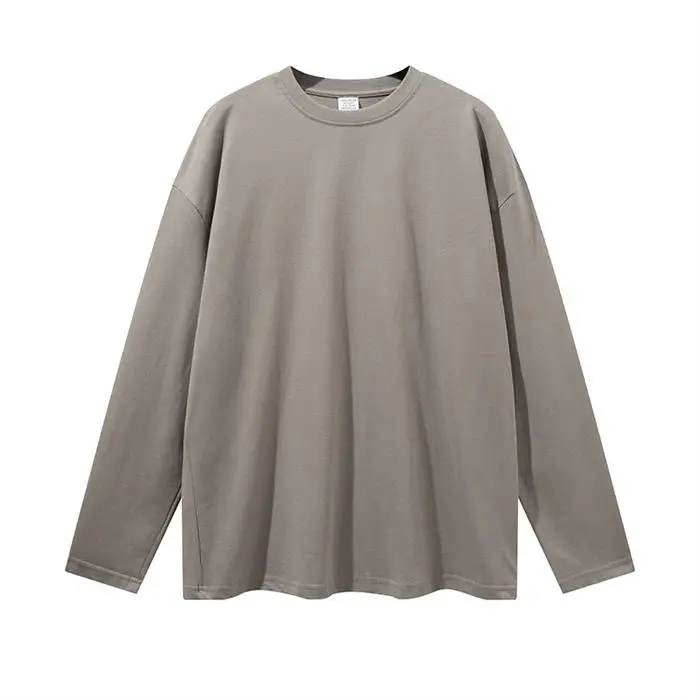 

wholesale Men's T-Shirts blank oversized T Shirt Fashion Round Neck Man Long Sleeve T-Shirt, Customized color