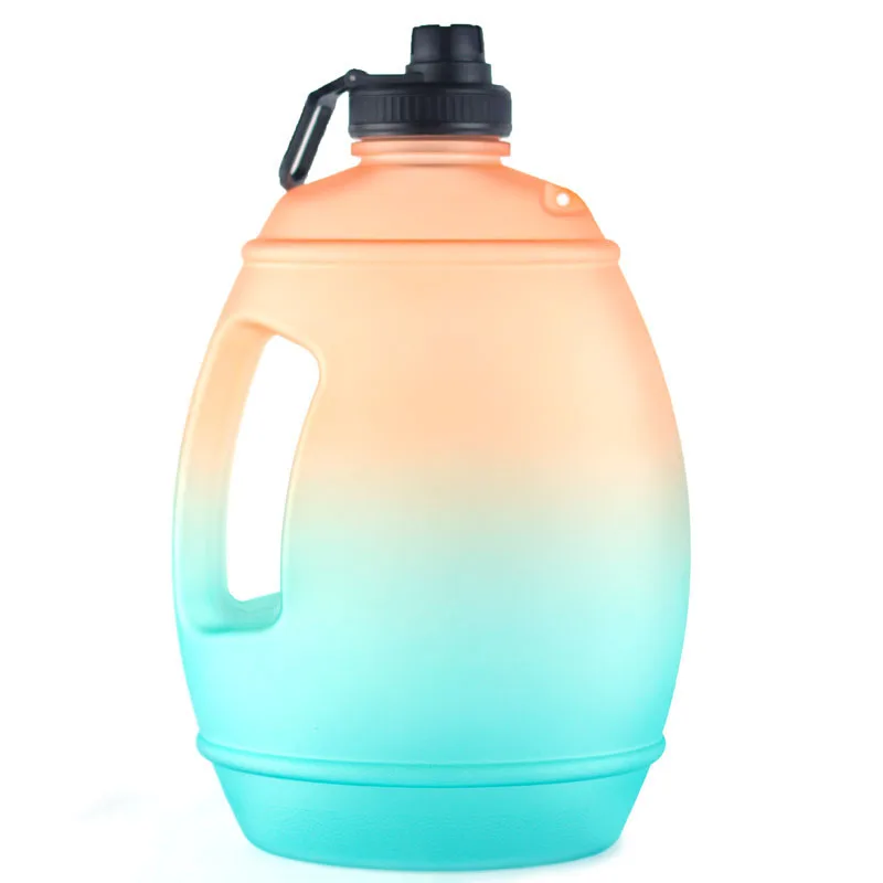 

Hot Selling On Amazon 3.78L/128 OZ Large Capacity with Motivational Time Marker Water Bottle Leak-Proof Drinking Water, Customized color