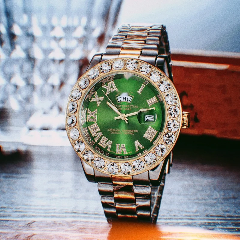 

Good quality and price of Full Diamond Watch Magnetic Diamond Watch Brand Watch Box