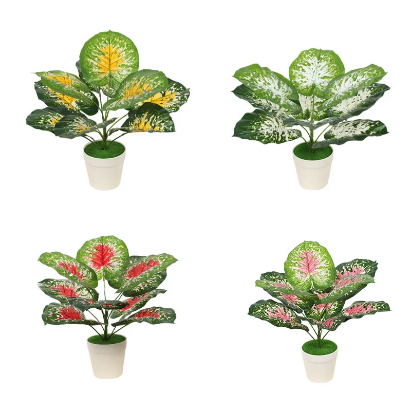 

Wholesale Decor Plant Indoor Outdoor Simulation Garden Set Realistic Artificial Potted Plants, Green