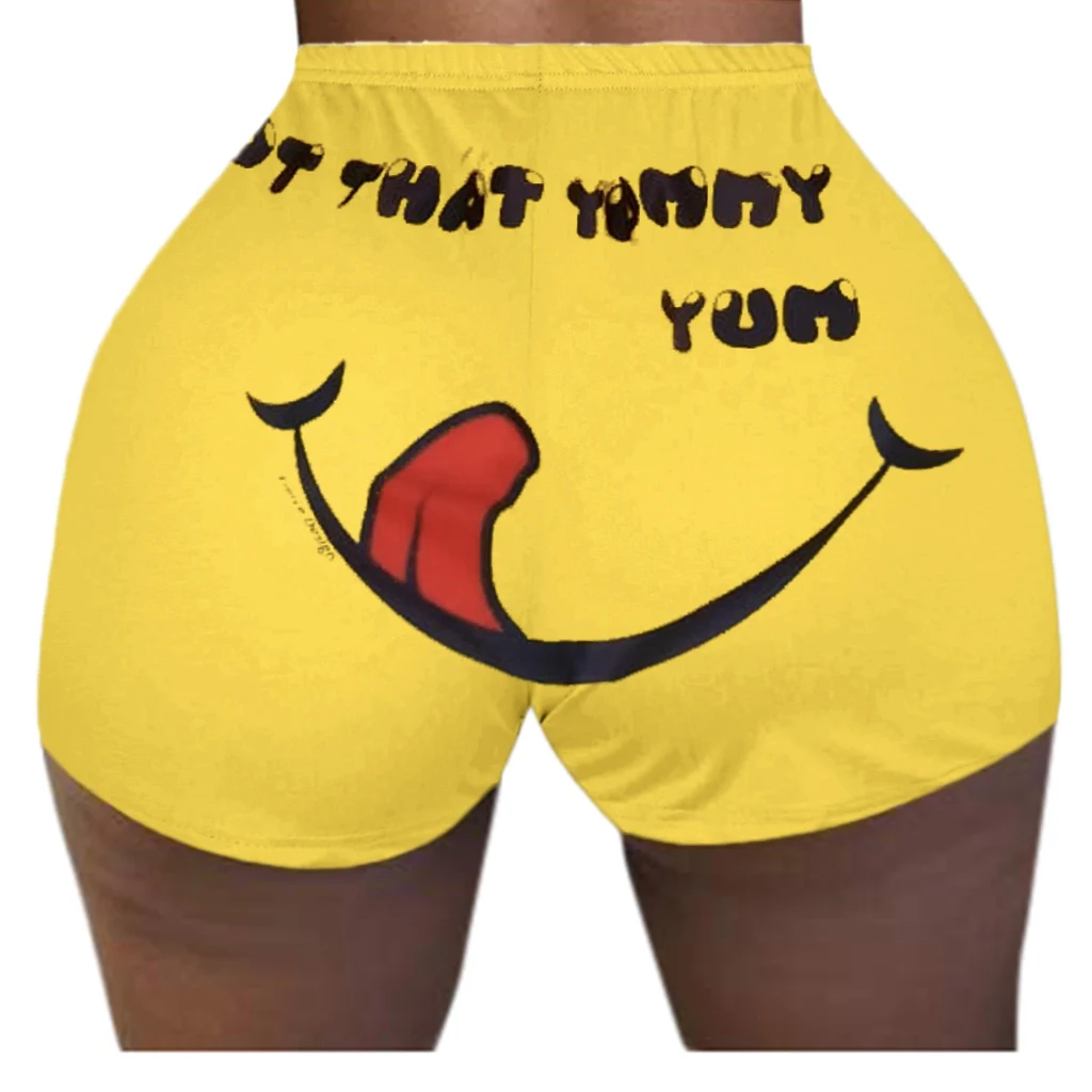 

Hot Sale Sexy Women Candy Shorts High Waist Fitness Yoga Shorts Gym Summer Women Casual Booty Shorts, Multi color