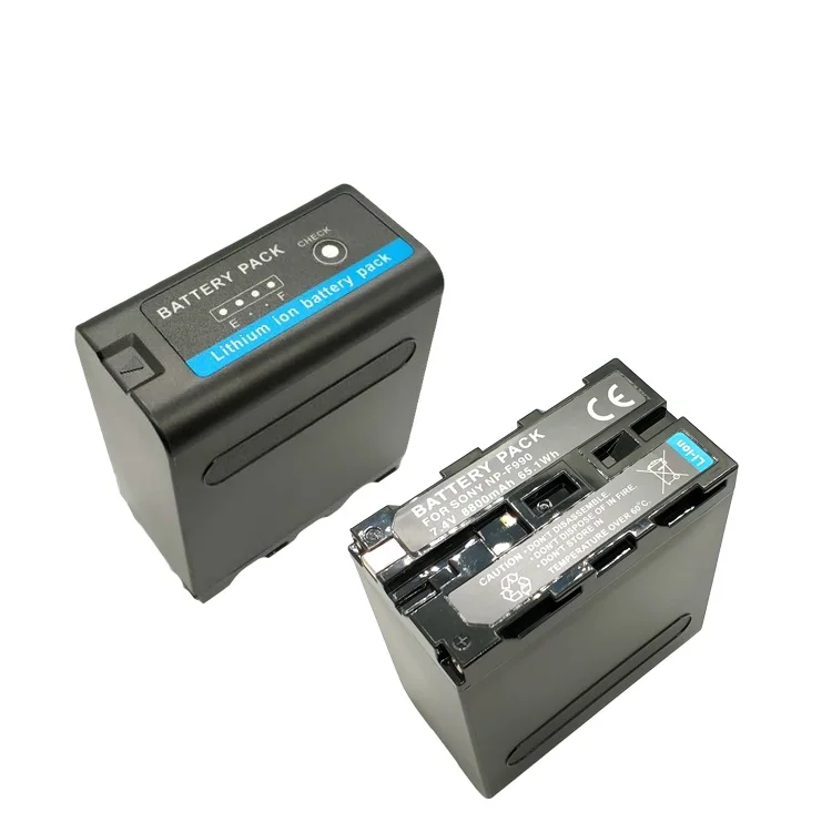 

Camera Li-on Battery 8800mAh NP-F990 Camera Li-ion Battery for Sony F960 F970 F750 F550 with Power Indicator Easy to Install, Black