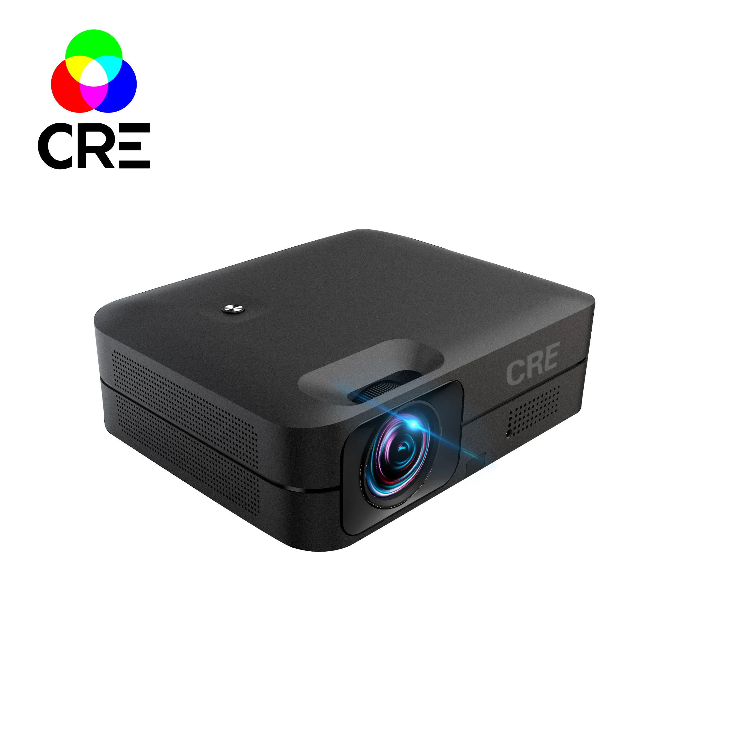 

2021 CRE Top CR61 3D 4K Smart Android Wifi Portable 1080P Led LCD high brightness Projector For Home Theater