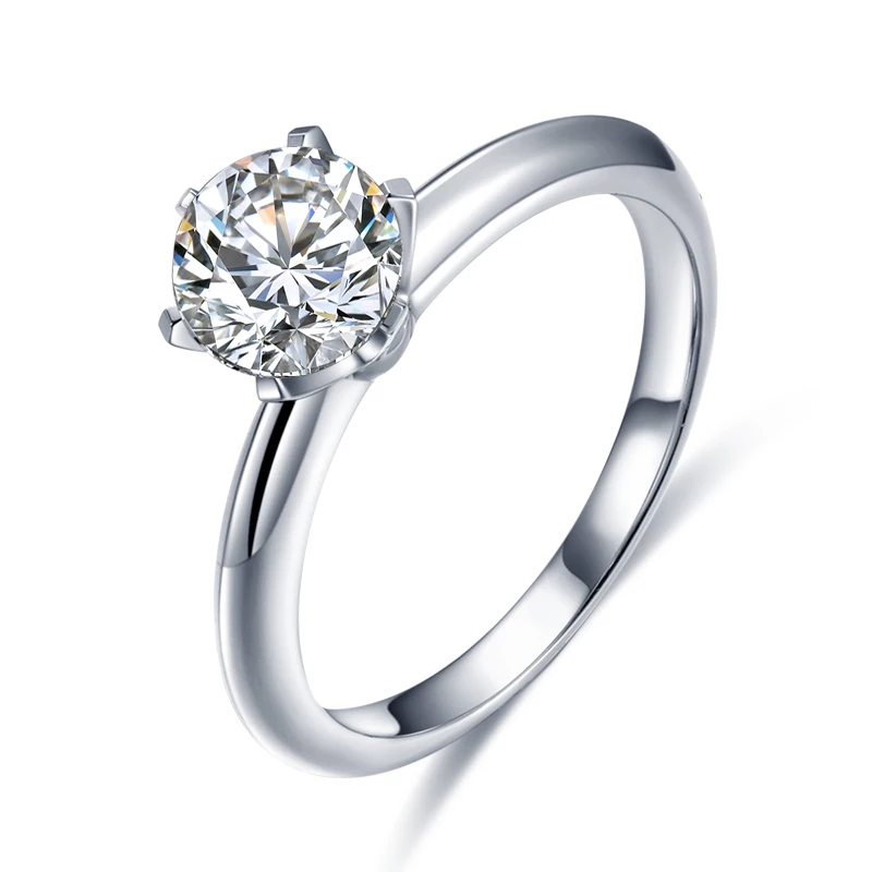 

0.5ct D SI IGI 18k Gold Lab Grown Diamond Wedding Ring Jewelry HPHT Rough Diamond, White