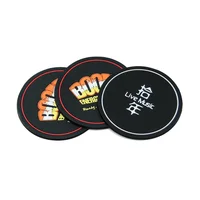 

Engraved Silicone Rubber Coffee Drink Beer Costers Cup Coaster with Custom Logo