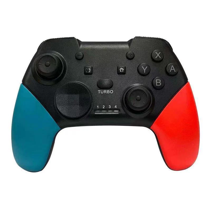 

For Nintend Switch Pro Console Wireless BT Controller Gamepad With 6 Axis Joypad Joystick, Red blue