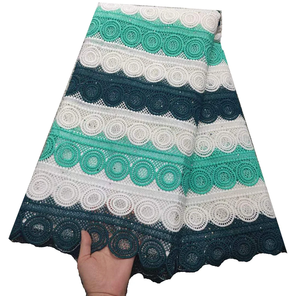 

Hot Selling African Tulle cord Lace Fabric With Stones Embroidery Guipure Cord Net Lace Fabric For Women Dress, As pictures show