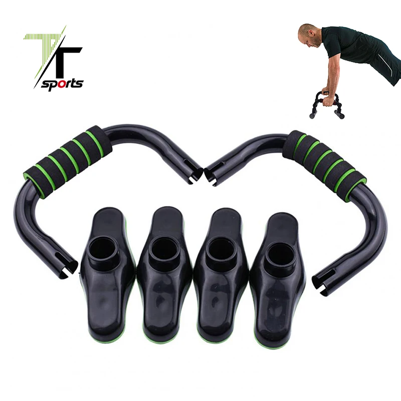 

Fitness Push Up Bar Stand Gym Training Parallettes Exercise Frame Push Up Bar, Green/red or customized color