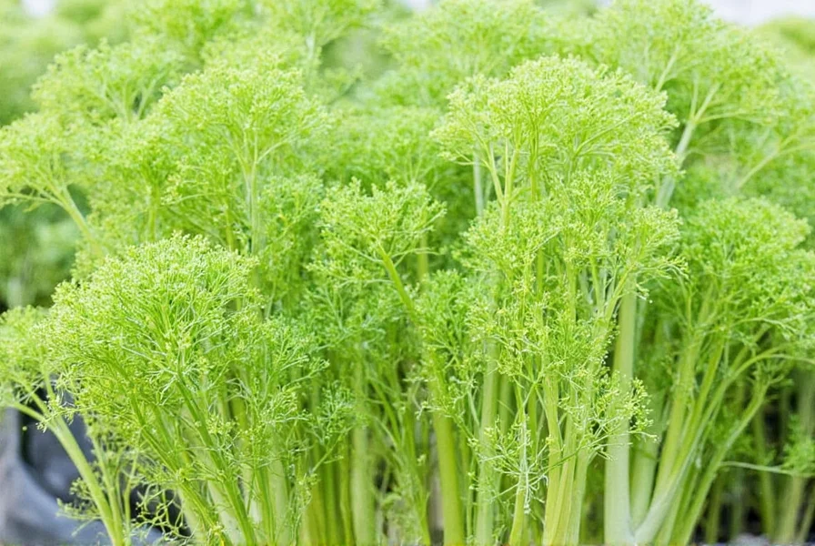 Whole fennel plant showing bulb, stalks, and feathery fronds