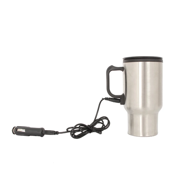 

Stainless Steel Auto Travel Heated Mug Wholesale Car Mug Car Coffee Tumbler Kettle In Bulk, As picture