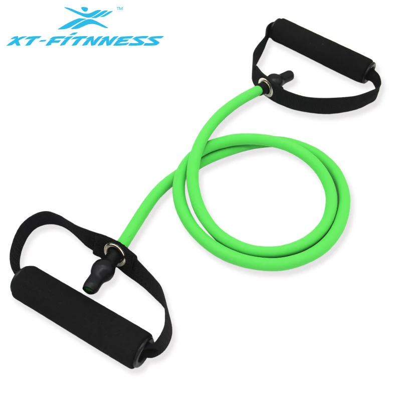 

Bodybuilding silicone elastic yoga tension rope fitness pull rope, Green