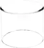 custom made clear acrylic plastic round cylinder display riser