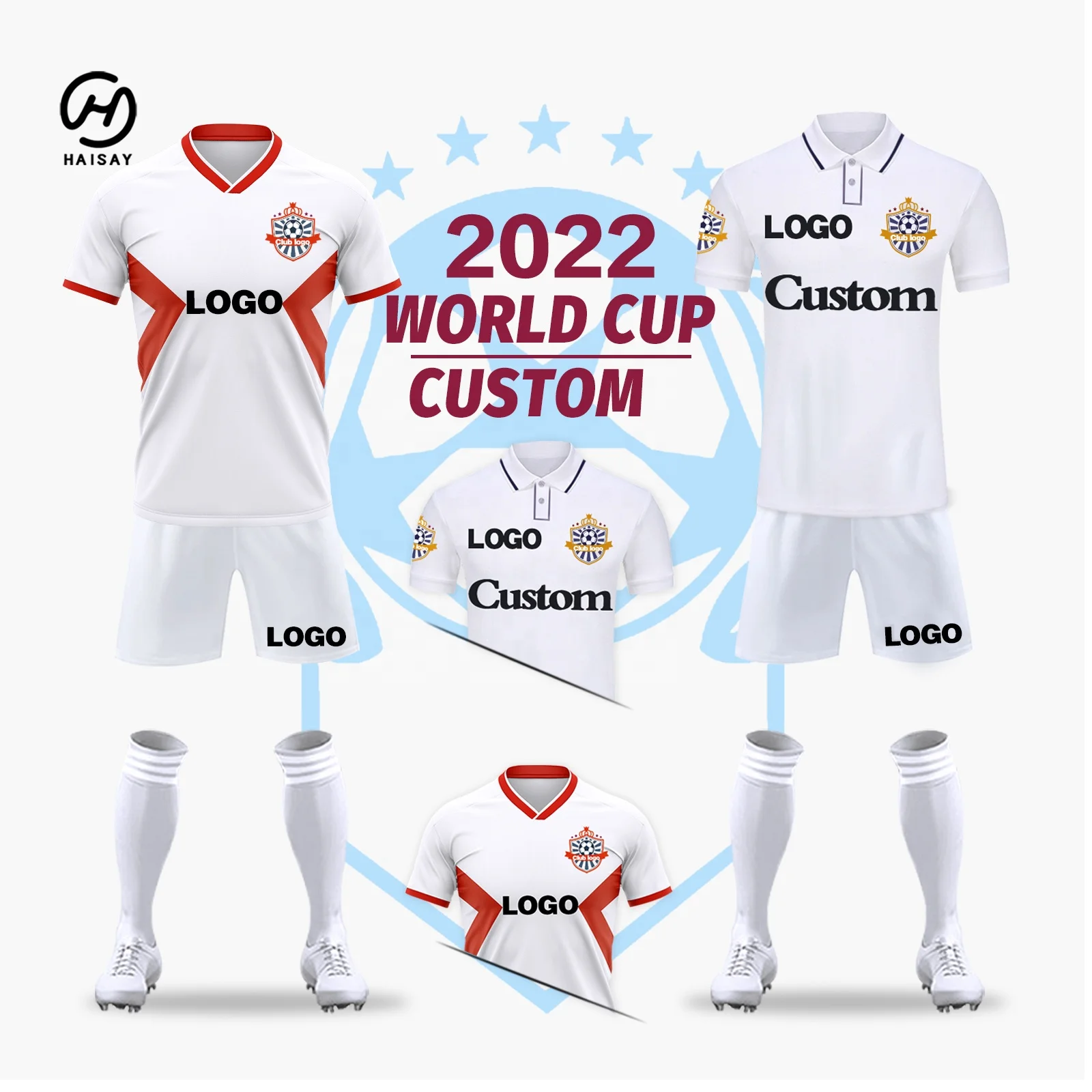 

High Quality Custom Jersey Football 100% Polyester Club Soccer Wear Uniform Suit Breathable England Retro Football Jersey Shirts