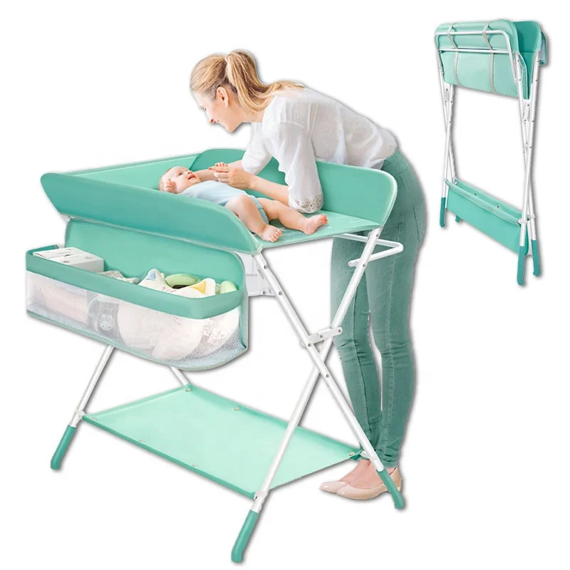 

baby changing table children diaper care portable foldable care desk with hanging bag