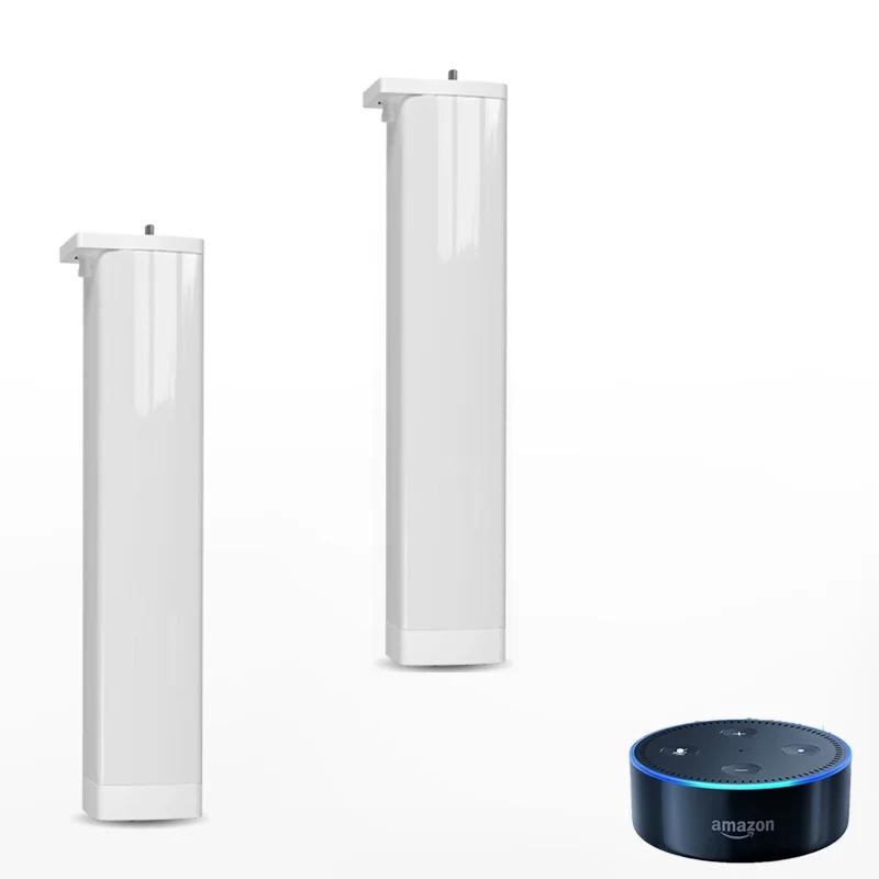 

Sliding motorized opening and closing Tuya Smart Life APP Alexa Echo Google Home Control, White