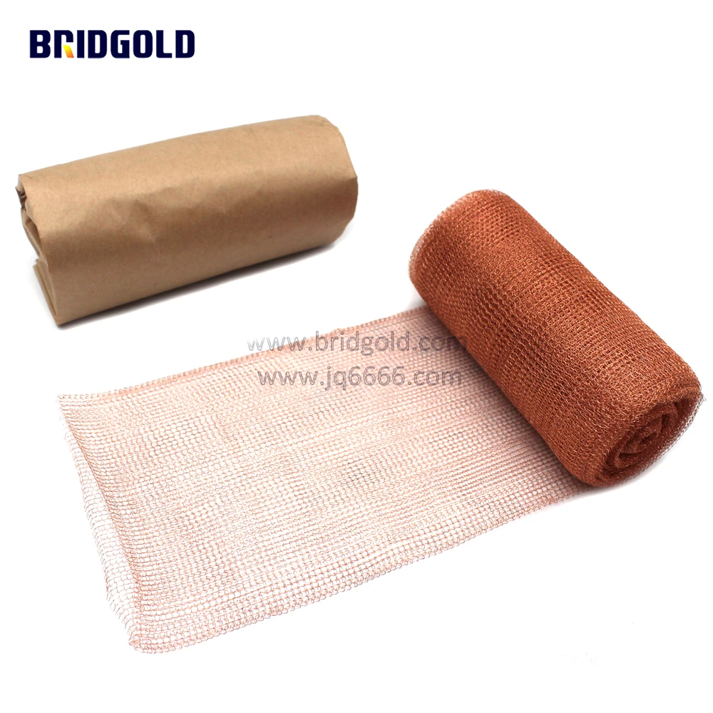 

100mm Width Copper Mesh for Pest Control ISO14001 Copper Wire Mesh