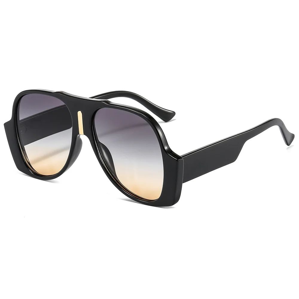 

High Quality Vintage Oval Round Gradient UV400 Fashion Oversized Big Frame Sunglasses Womens Shades Sun Glasses Lentes de sol