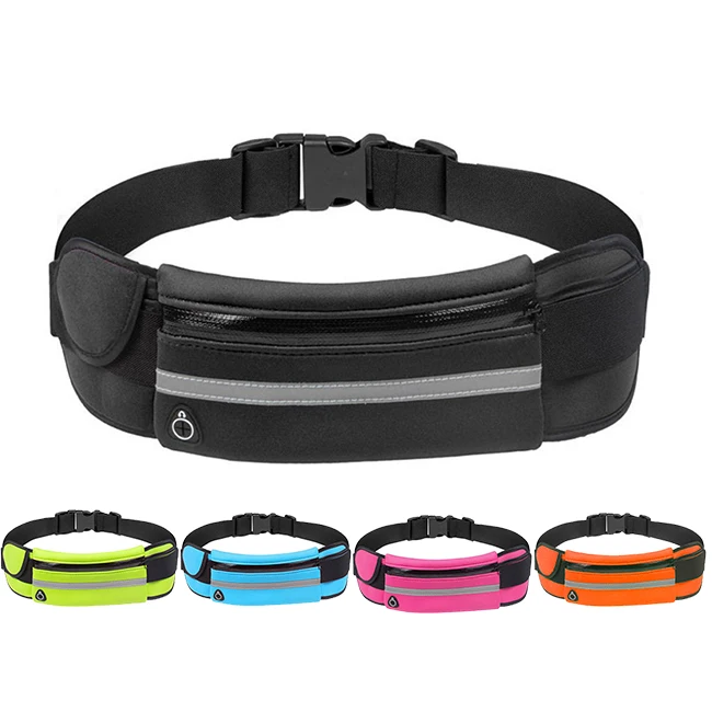 

Factory 2020 Waterproof hiking wallet reflectivewaist bag with water bottle holder cute mini fanny pack, Picture