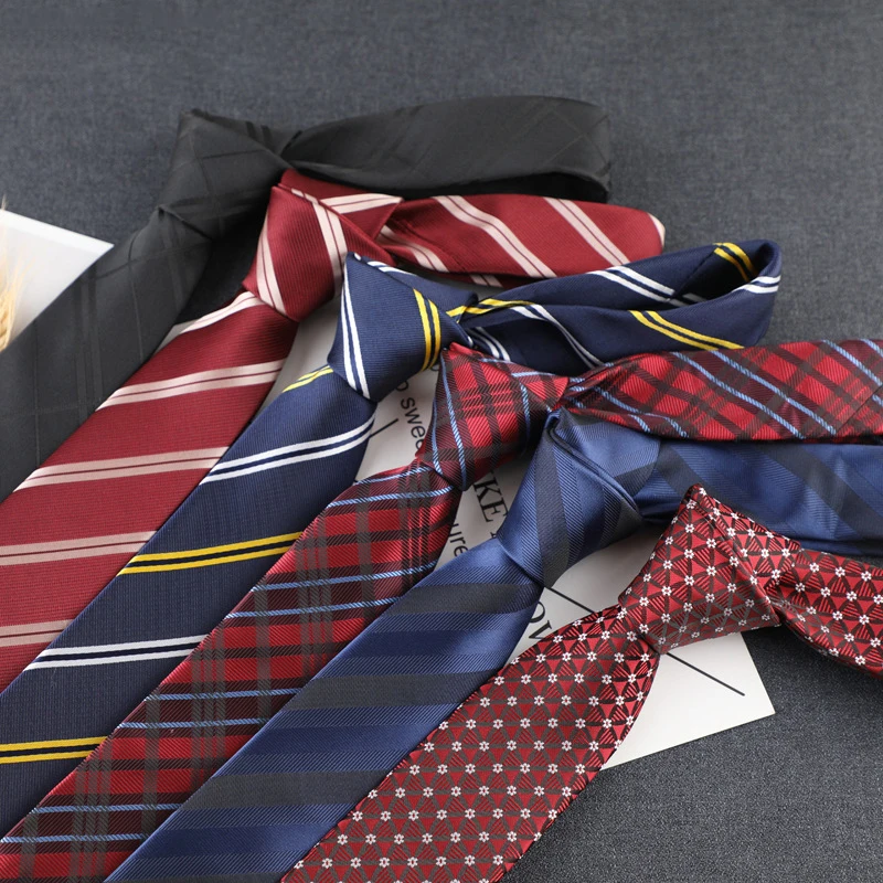 

Slim Men Tie 6cm Floral Checked Strip Ties Handmade Fashion Men Boy Skinny Narrow Necktie For Wedding Party