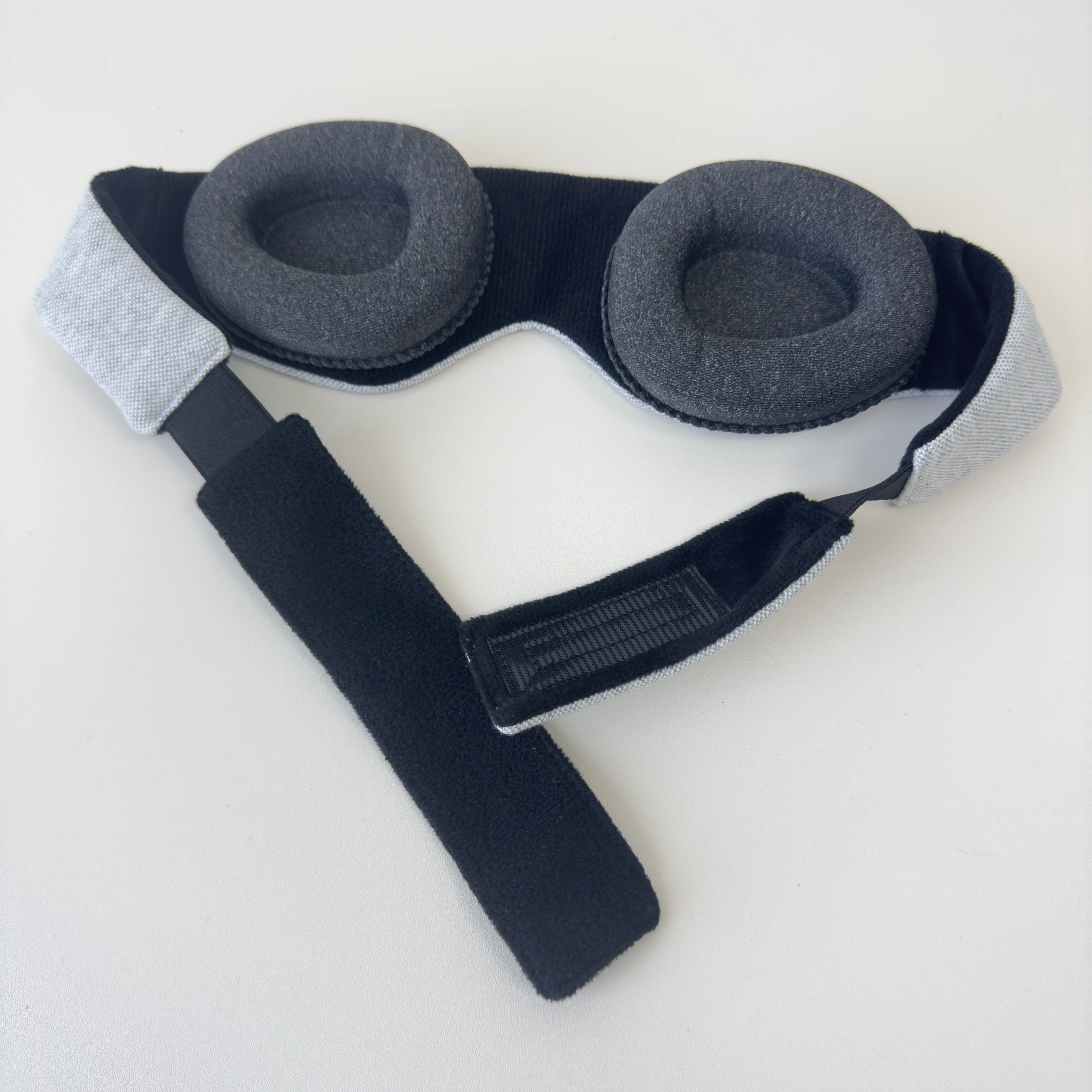 3D Contoured Sleep Mask with Detachable Eye Cups 100% Light Blackout Memory Foam Cotton Eye Mask with Adjustable Strap