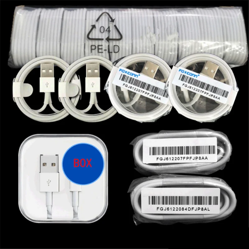 

Hot sell All kinds of Different Qualities Foxconn USB Cable for iPhone X 10 8 7 6 iOS System Charger Charging