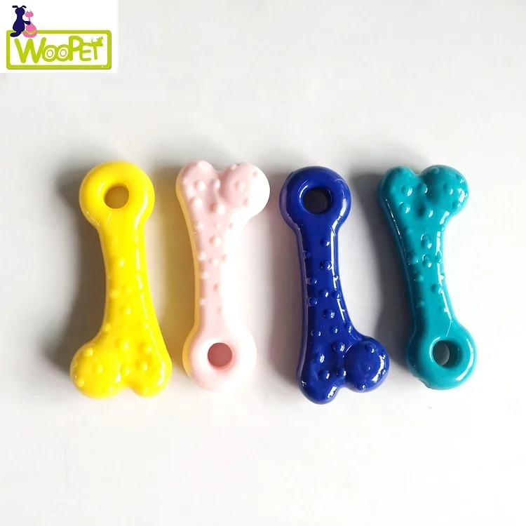 

Dog Soft Rubber Cute Color Solid Interactive Training Pet Chew Toy For Puppy