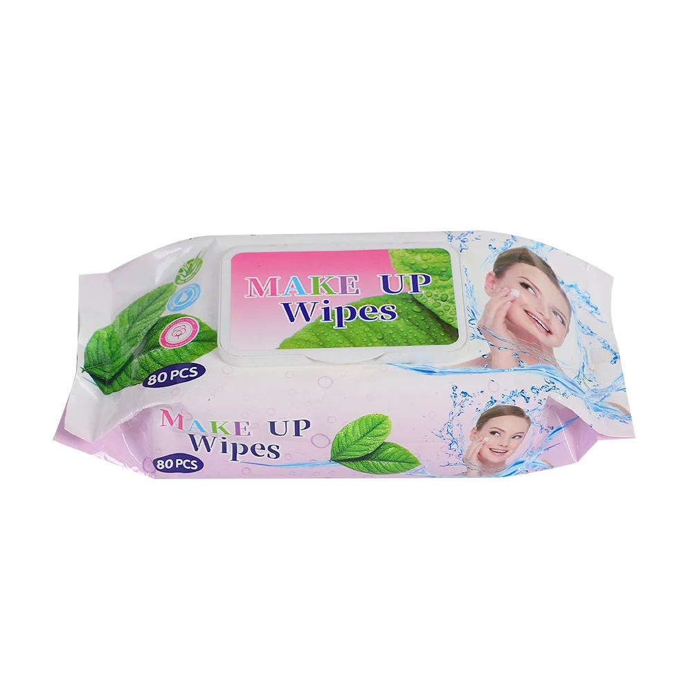Fragrance Free Wholesale Custom Makeup Wipes Private Label Adult Women Makeup Remover Wipes Customized Logo Household Non-woven