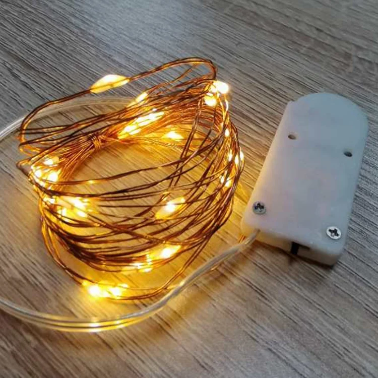 3M 30 LED CR 2032 Battery Operated String Light Copper Wire Mini Holiday Fairy lights for Christmas Wedding Decoration