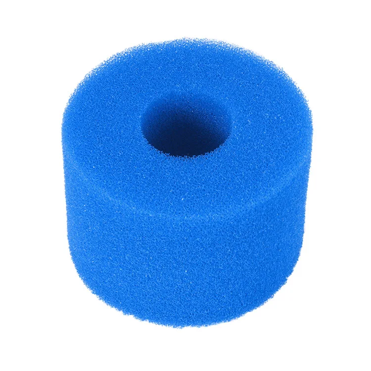 

Reusable Washable Sponge Cushion Swimming Pool Filter Foam Cartridge Foam Basin for Intex S1 Type SPA, Blue