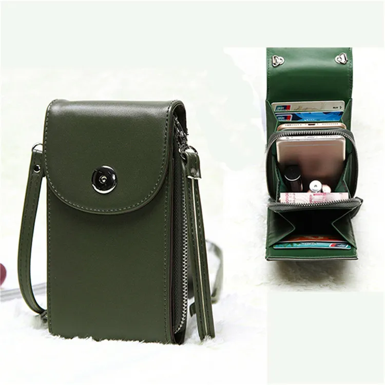 

Women PU Leather Mini Mobile Phone Bag Case Pouch Cross Body Purse Shoulder Bag