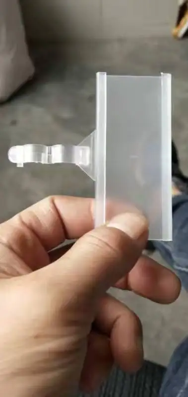 
PVC hanging plastic price tag label holder for wire shelf Display Price PVC Plastic Shelf Label Holder Hanging Plastic Label 