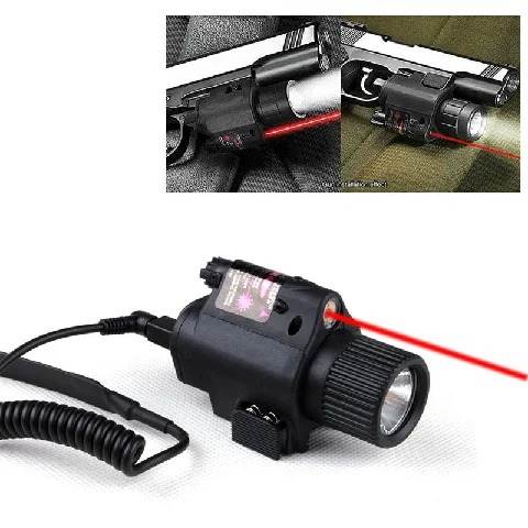 

New Hunting Glock 17 19 22 20 23 31 Tactical Handgun Cree LED Flashlight Light Red Laser Sight Combo