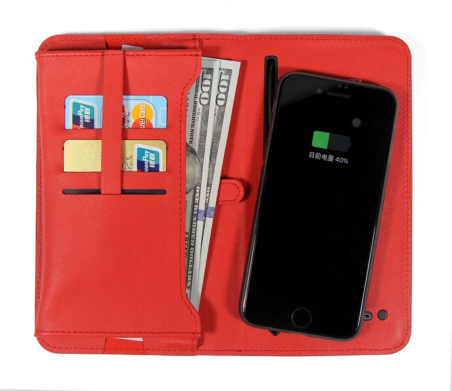 

Wireless charger wallets for travel, Six color for choose