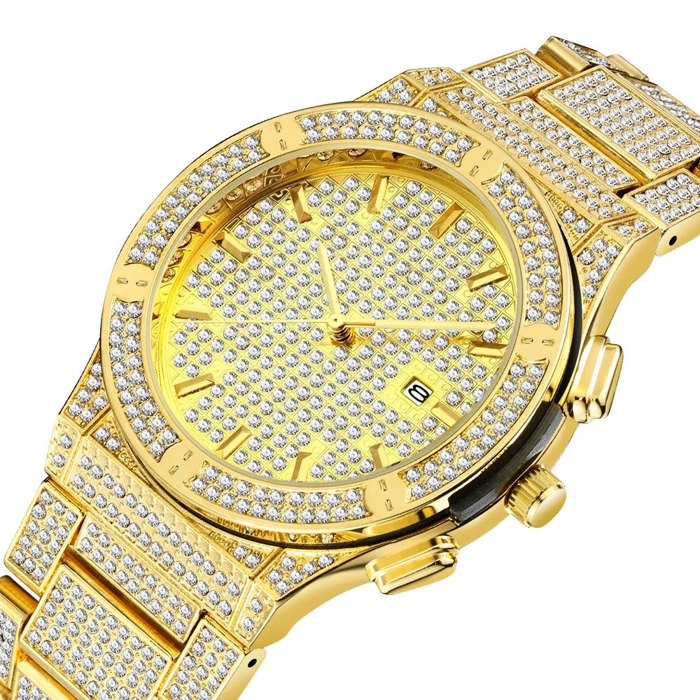 

2022 New Mens Diamond Watch New Classic Bling Witch Design Superior Chinese Wholesale Waterproof Wrist Watches Luxury Watches
