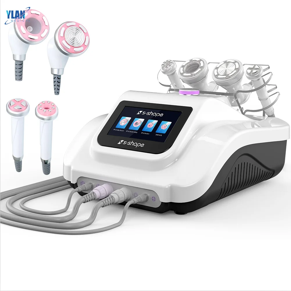 

S Shape Salon 4 in 1 Vacuum RF Suction Body Slimming machine /cavitation 30K RF /ultrasonic cavitation cellulite removal machine