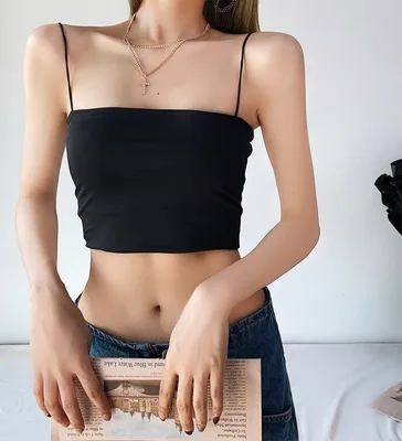 

B31007A 2021 Wholesaler plain cheap woman tube vest tops, Customized color