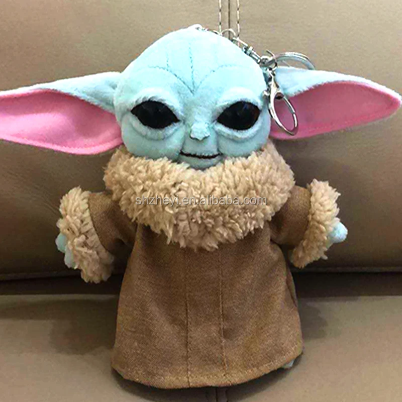15cm Keychain Baby Yoda Plush Toy Doll Keychain Action Figure Toys