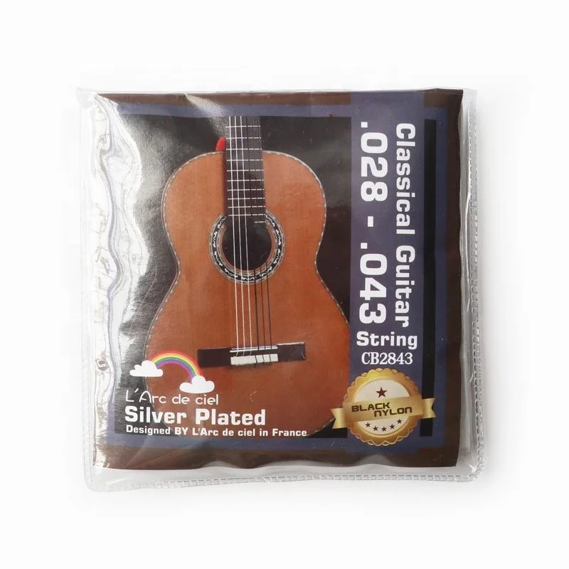 

High Quality Black classical string Guitar Strings of Larc de ciel packaged Guitar Strings Made of Nylon