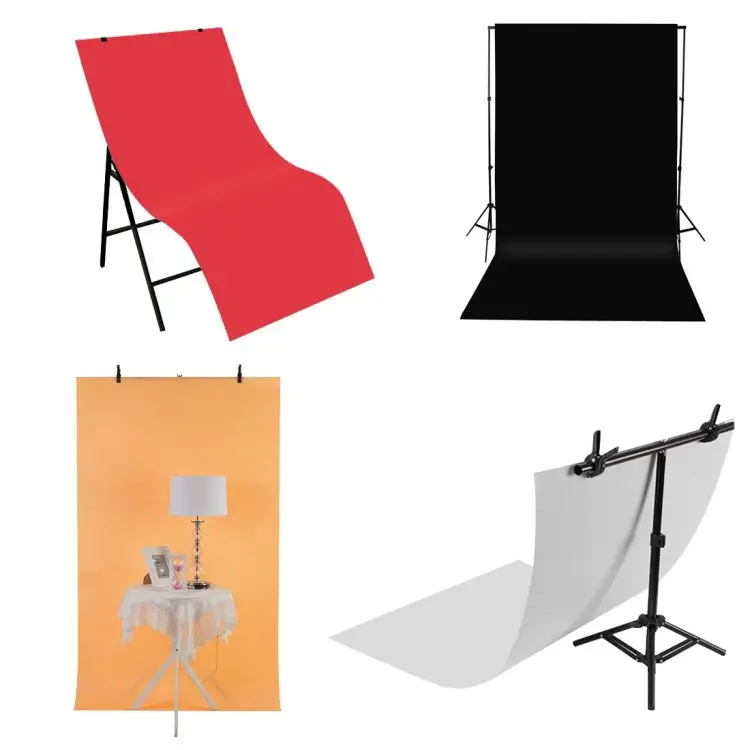 

weekly deals  Photo Studio Box Backdrop Accessories Puluz Photography Background Pvc Paper, Black red white blue orange