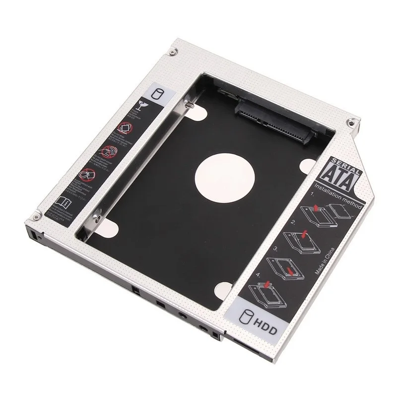 

aluminium 2.5inch 2nd HDD 9.0/9.5/12.7mm SATA3.0 SSD Bracket adapter second hard driver disk