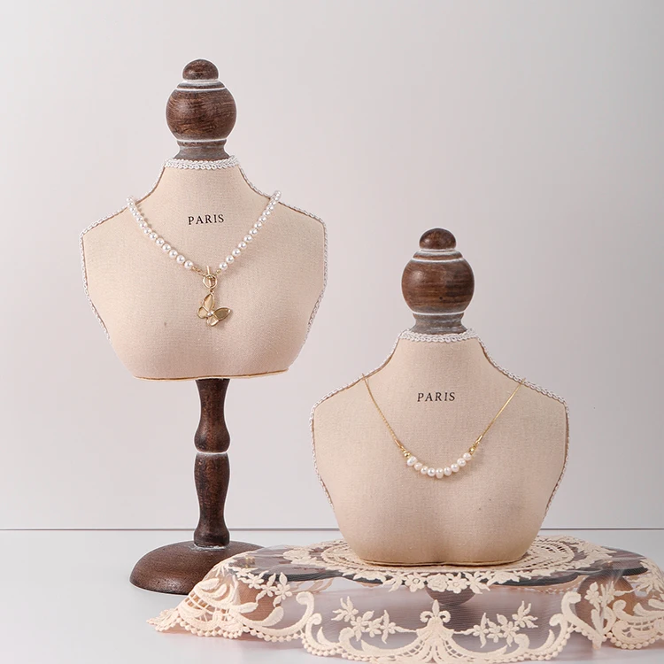 In Stock New Design Table Top Jewelry Mannequins Jewelry Necklace Display Bust Form Necklace Holder