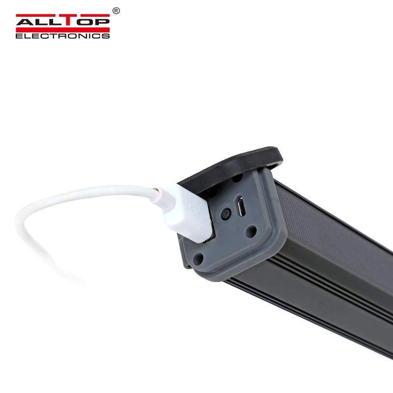 
ALLTOP Multipurpose aluminium waterproof military camping USB rechargeable solar LED flashlight 