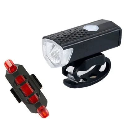 

accessories Equipment Necessary Front Rear USB Rechargeable LED For Outdoor Cycling Bicycle Light, Black, white or oem