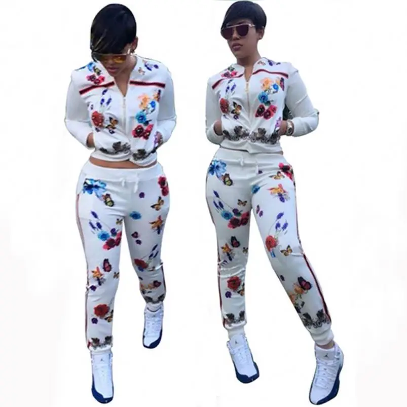 

New design tracksuit 2 piece jogger set women trendy womens two piece fashion sets trendy two piece set clothing