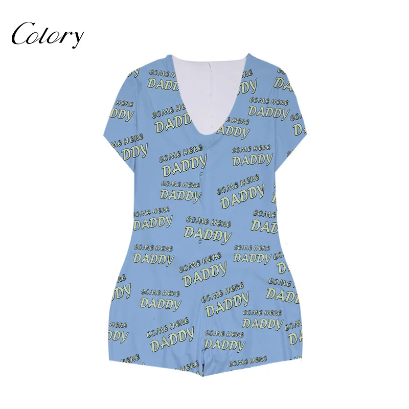 

Colory Plus Size Women Girl Summer Clothes Short Set Pajamas, Picture shows