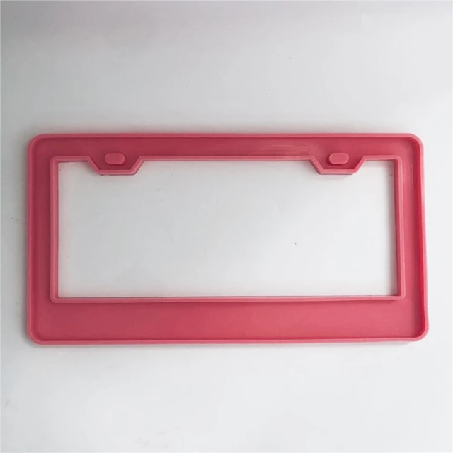 

B833 DIY Shiny Epoxy Resin Silicone Large License Plate Frame Mold, Stock or customized