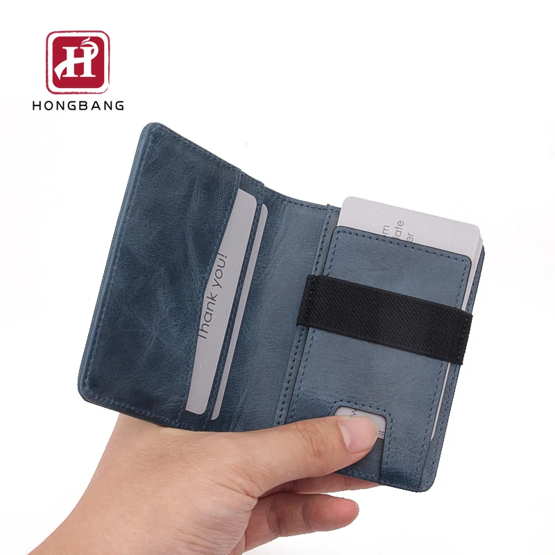 

Slim RFID wallet wholesale elastic wallet men