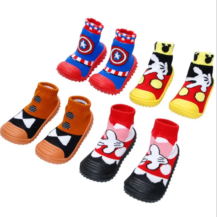 

Wholesale soft rubber soles floor shoes non-skid cartoon baby floor socks kid slipper socks creative kid socks, Pantone color